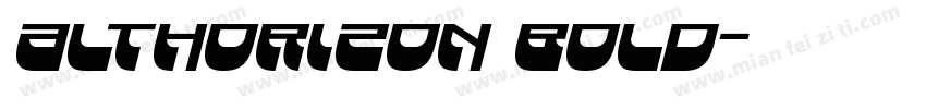 AltHorizon Bold字体转换